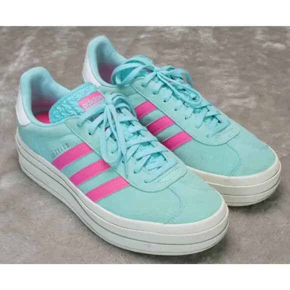 adidas gazelle silver green womens Adidas Gazelle Bold – DTLR main image 1